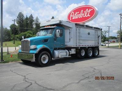 Peterbilt 567 Tri Axle Dump Truck - Paccar 455HP, 8Ll Manual, 19.5' Dump