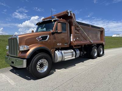 Peterbilt 567 Tri Axle Dump Truck - Cummins 565HP, 18 Speed Manual, 18' Dump