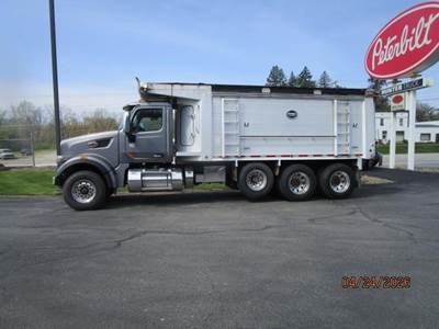 Peterbilt 567 Tri Axle Dump Truck - Paccar 455HP, 8Ll Manual, 19.5' Dump