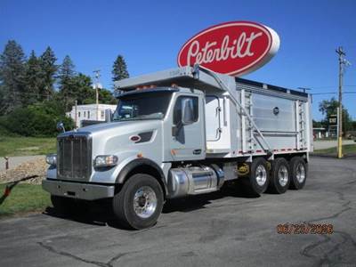 Peterbilt 567 Tri Axle Dump Truck - Paccar 455HP, 8Ll Manual, 19.5' Dump