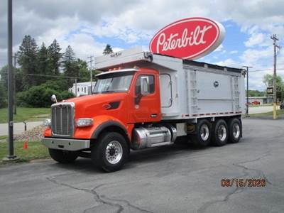 Peterbilt 567 Tri Axle Dump Truck - Paccar 455HP, 8Ll Manual, 19.5' Dump