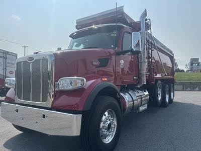 Peterbilt 567 Tri Axle Dump Truck - Cummins 565HP, 6 Speed Allison Rds Automatic, 18' Dump