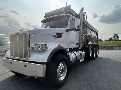 Peterbilt 567 Tri Axle Dump Truck - Cummins 565HP, 6 Speed Allison Rds Automatic, 18' Dump