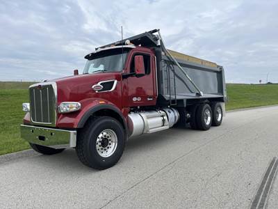 Peterbilt 567 Tri Axle Dump Truck - Cummins 565HP, 18 Speed Manual, 18' Dump