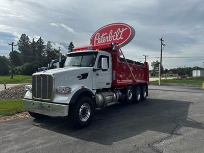 Peterbilt 567 Tri Axle Dump Truck - Cummins 500HP, 18 Speed Manual, 18' Dump