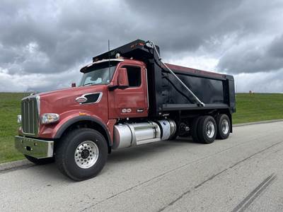 Peterbilt 567 Tri Axle Dump Truck - Cummins 565HP, 18 Speed Manual, 18' Dump