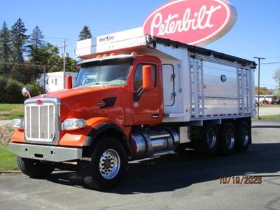Peterbilt 567 Tri Axle Dump Truck - Paccar 455HP, 8Ll Manual, 19.5' Dump