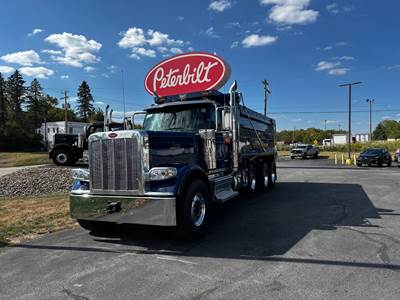 Peterbilt 589 Tri Axle Dump Truck - Cummins 565HP, 18 Speed Endurant Manual