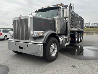 Peterbilt 589 Tri Axle Dump Truck - Cummins 565HP, 6 Speed Allison Rds Automatic, 18.5' Dump