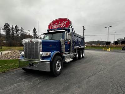 Peterbilt 589 Tri Axle Dump Truck - Cummins 565HP, 18 Speed Mdrive Hd Manual