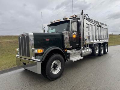 Peterbilt 589 Tri Axle Dump Truck - Cummins 605HP, 18 Speed Manual, 19' Dump