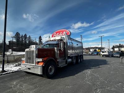 Peterbilt 589 Tri Axle Dump Truck - Cummins 565HP, 18 Speed Manual
