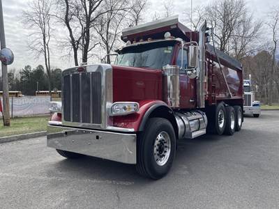 Peterbilt 589 Tri Axle Dump Truck - Cummins 565HP, 6 Speed Allison Rds Automatic