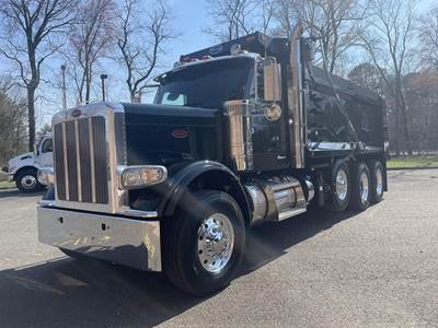 Peterbilt 589 Tri Axle Dump Truck - Cummins 565HP, 6 Speed Allison Rds Automatic