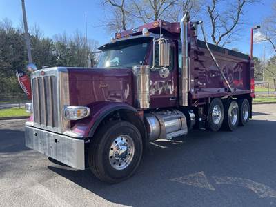 Peterbilt 589 Tri Axle Dump Truck - Cummins 565HP, 6 Speed Allison Rds Automatic