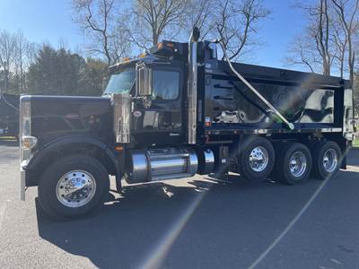 Peterbilt 589 Tri Axle Dump Truck - Cummins 565HP, 6 Speed Allison Rds Automatic