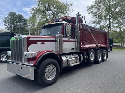 Peterbilt 589 Tri Axle Dump Truck - Cummins 565HP, 6 Speed Allison Rds Automatic