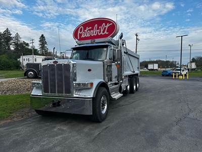 Peterbilt 589 Tri Axle Dump Truck - Cummins 565HP, 6 Speed Allison Rds Automatic
