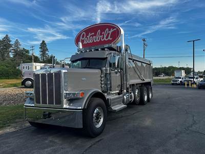 Peterbilt 589 Tri Axle Dump Truck - Cummins 565HP, 18 Speed Manual, 18' Dump