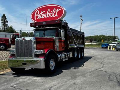 Peterbilt 589 Tri Axle Dump Truck - Cummins 605HP, 18 Speed Manual