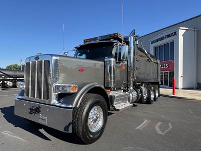 Peterbilt 589 Tri Axle Dump Truck - Cummins 565HP, 18 Speed Manual
