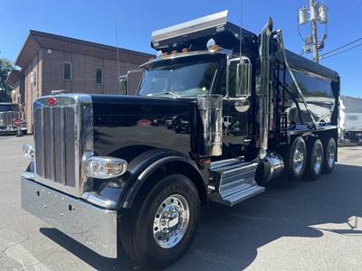 Peterbilt 589 Tri Axle Dump Truck - Cummins 565HP, 6 Speed Allison Rds Automatic
