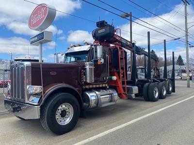 Peterbilt 389 Logging Truck - Cummins, 565HP, 18 Speed Manual