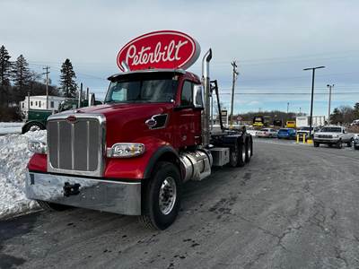 Peterbilt 567 Tri Axle Roll Off Truck - Cummins, 565HP, 6 Speed Allison Rds Automatic