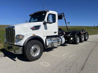 Peterbilt 567 Tri Axle Roll Off Truck - Cummins, 500HP, 6 Speed Allison Rds Automatic