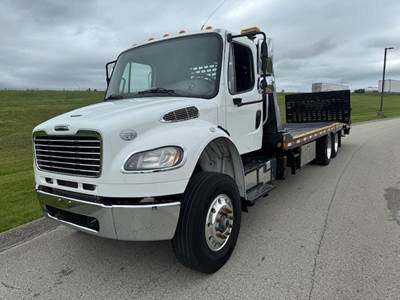 Freightliner M2 106 Tandem Axle Rollback Tow Truck - Cummins, 350HP, 6 Speed Allison Rds Automatic