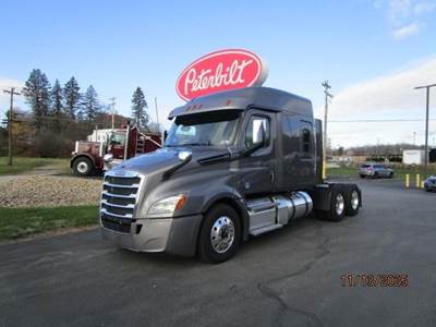 Freightliner Cascadia 126 Sleeper Semi Truck - 70" Mid Roof Sleeper, Detroit 455HP, 12 Speed Dt12 Amt