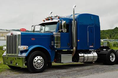 Peterbilt 389 Sleeper Semi Truck - Mid Roof Sleeper, Cummins 500HP, 18 Speed Manual