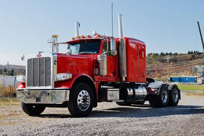 Peterbilt 389 Sleeper Semi Truck - Flat Top Sleeper, Cummins 505HP, 10 Speed Manual