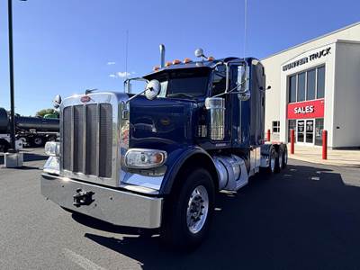 Peterbilt 389 Tri Axle Sleeper Semi Truck - 72" Raised Roof Sleeper, Cummins 605HP, 18 Speed Manual