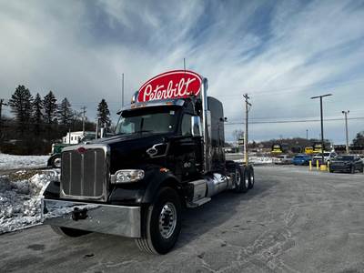 Peterbilt 567 Tri Axle Sleeper Semi Truck - 80" Raised Roof Sleeper, Cummins 605HP, 18 Speed Endurant Amt