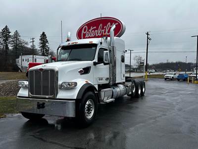 Peterbilt 567 Tri Axle Sleeper Semi Truck - 80" Raised Roof Sleeper, Cummins 605HP, 18 Speed Endurant Amt