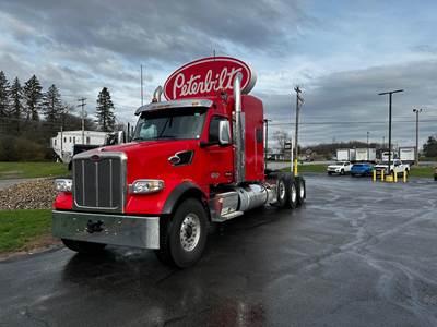 Peterbilt 567 Tri Axle Sleeper Semi Truck - 72" Mid Roof Sleeper, Cummins 605HP, 18 Speed Endurant Amt
