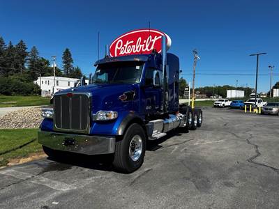 Peterbilt 567 Tri Axle Sleeper Semi Truck - 72" Raised Roof Sleeper, Cummins 605HP, 18 Speed Endurant Amt