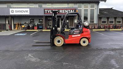 Manitou MI25G Cushion Tire Forklift - 5000lb Capacity