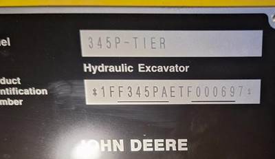 John Deere 345 P-TIER Excavator