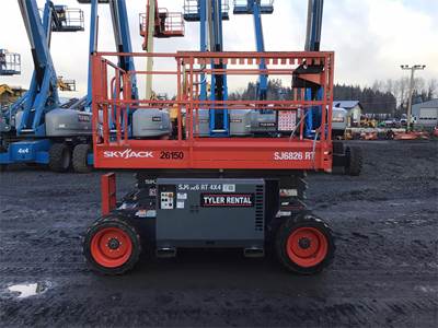 Skyjack SJ6826RT Scissor Lift - 26ft Working Height