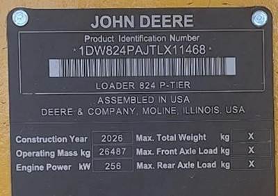 John Deere 824 P-TIER Wheel Loader