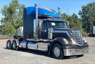 International Lonestar SFA 6X4 Sleeper Semi Truck - 73" Hi Rise Sleeper, Cummins 550HP, 18 Speed