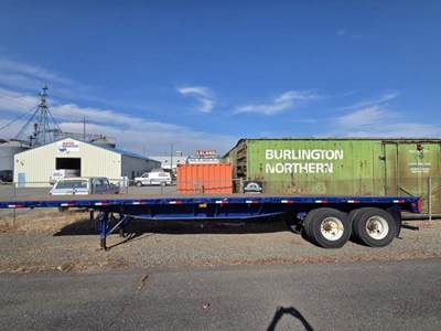 Alloy 40x96 Steel Flatbed Trailer - Spring, Fixed Axle