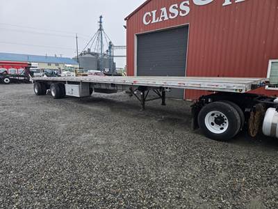 East 48x102 Aluminum Flatbed Trailer - Air Ride, Fixed Spread Axle