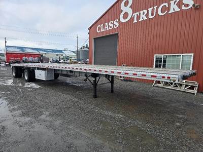 East 48x102 Aluminum Flatbed Trailer - Air Ride, Fixed Spread Axle