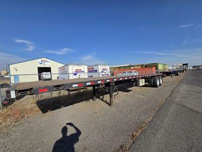 Fruehauf 40x96 Steel Flatbed Trailer - Spring, Fixed Axle