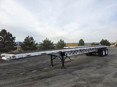 Transcraft 42x96 Steel Flatbed Trailer - Spring, Fixed Axle