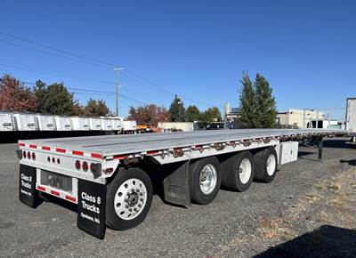 Western 53x102 Quad Axle Combination Flatbed Trailer - Air Ride