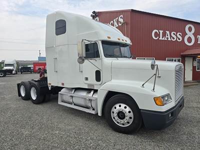 Freightliner FLD120 Sleeper Semi Truck - Raised Roof Sleeper, Cummins 435HP, 10 Speed Manual